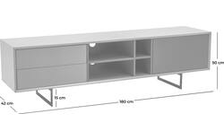 Goossens basic tv meubel vienna grijs mdf - 8250131-goossens-basic-vienna-tv-meubel-grijs-01