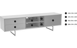 Goossens basic tv meubel vienna grijs mdf - 8250131-goossens-basic-vienna-tv-meubel-grijs-01