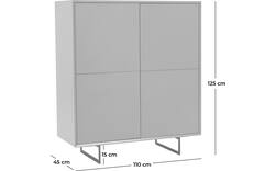 Goossens basic opbergkast vienna bruin mdf - 8171316-01