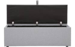 Goossens bedbank dutch comfort line b grijs stof - 8180126-03