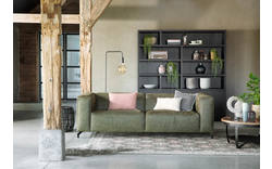 Goossens zitbank calvin groen micro leer - 8190314-626-01