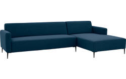 Goossens loungebank key west blauw stof - 8181098-56-01-gespiegeld
