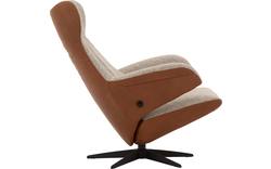 Goossens excellent relaxstoel avec bruin leer - 8181130-08