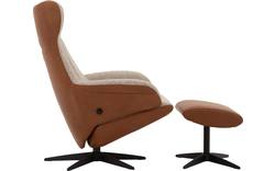 Goossens excellent relaxstoel avec bruin leer - 8181130-02