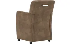 Goossens eetkamerstoel alex bruin microvezel - 8181155-02
