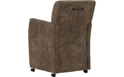 Goossens eetkamerstoel alex bruin microvezel - 8181157-031