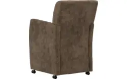 Goossens eetkamerstoel alex bruin microvezel - 8181157-02