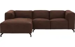 Goossens loungebank calvin bruin micro leer - 8181170-631-01-gespiegeld