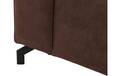 Goossens loungebank calvin bruin micro leer - 8181170-631-01