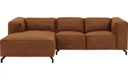 Goossens loungebank calvin bruin micro leer - 8181170-633-01-gespiegeld