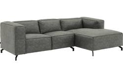 Goossens loungebank calvin grijs micro leer - 8181170-636-02