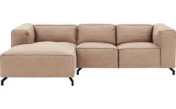 Goossens loungebank calvin beige micro leer - 8181170-637-01-gespiegeld