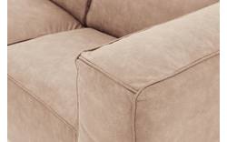 Goossens loungebank calvin beige micro leer - 8181170-637-01-gespiegeld