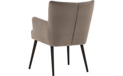 Goossens eetkamerstoel rob grijs stof - 8181187-02