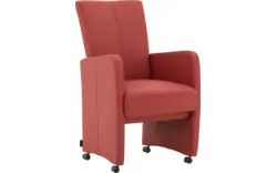 Goossens excellent eetkamerstoel riva rood leer - 8181420-04