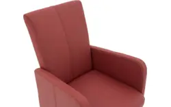 Goossens excellent eetkamerstoel riva rood leer - 8181420-04