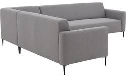 Goossens hoeksalon key west grijs stof - 8181524-01