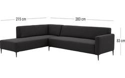 Goossens hoeksalon key west grijs stof - 8181529-368-01-gespiegeld