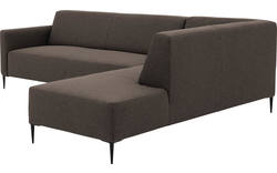 Goossens hoeksalon key west bruin stof - 8181529-370-01