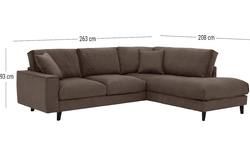 Goossens hoeksalon jonas grijs stof - 8181633-1458-01