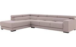 Goossens hoeksalon nora grijs stof - 8190040-01