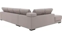 Goossens hoeksalon nora grijs stof - 8190040-01