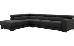 Goossens hoeksalon nora grijs stof - 8190040-204-01