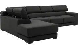 Goossens hoeksalon nora grijs stof - 8190040-204-01