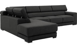 Goossens hoeksalon nora grijs stof - 8190040-205-01