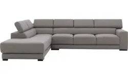 Goossens hoeksalon nora grijs stof - 8190040-207-01