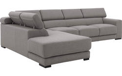 Goossens hoeksalon nora grijs stof - 8190040-207-01