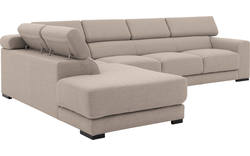 Goossens hoeksalon nora beige stof - 8190040-209-01