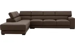Goossens hoeksalon nora bruin stof - 8190040-211-01