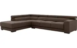 Goossens hoeksalon nora bruin stof - 8190040-211-01