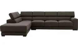 Goossens hoeksalon nora bruin stof - 8190040-213-01