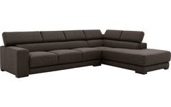 Goossens hoeksalon nora bruin stof - 8190040-213-01-gespiegeld