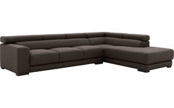 Goossens hoeksalon nora bruin stof - 8190040-213-01-gespiegeld