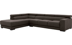 Goossens hoeksalon nora bruin stof - 8190040-213-01