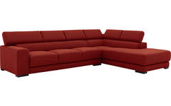 Goossens hoeksalon nora rood stof - 8190040-216-01-gespiegeld