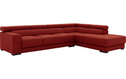 Goossens hoeksalon nora rood stof - 8190040-216-01-gespiegeld