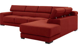 Goossens hoeksalon nora rood stof - 8190040-216-01-gespiegeld