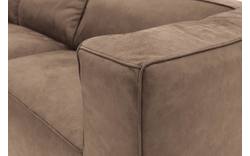 Goossens hoeksalon calvin bruin micro leer - 8190066-627-01