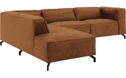 Goossens hoeksalon calvin bruin micro leer - 8190066-633-01