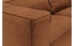 Goossens hoeksalon calvin bruin micro leer - 8190066-633-01-gespiegeld
