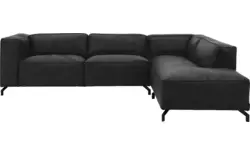 Goossens hoeksalon calvin grijs micro leer - 8190066-634-01-gespiegeld