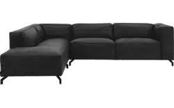 Goossens hoeksalon calvin grijs micro leer - 8190066-634-01