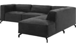 Goossens hoeksalon calvin grijs micro leer - 8190066-634-01-gespiegeld