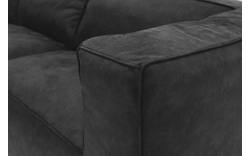 Goossens hoeksalon calvin grijs micro leer - 8190066-634-01