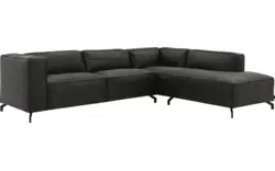 Goossens hoeksalon calvin grijs micro leer - 8190066-635-01-gespiegeld
