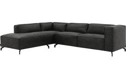 Goossens hoeksalon calvin grijs micro leer - 8190066-635-02